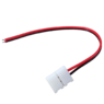 Коннектор односторонний (1 клипса с проводами) для одноцветной светодиодной ленты