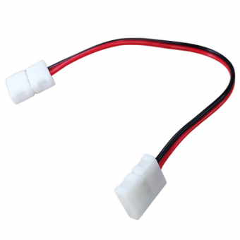 Коннектор двухсторонний (2 клипсы с проводами) для одноцветной светодиодной ленты