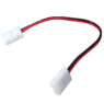 Коннектор двухсторонний (2 клипсы с проводами) для одноцветной светодиодной ленты