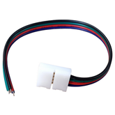 Коннектор односторонний (1 клипса с проводами) для RGB светодиодной ленты