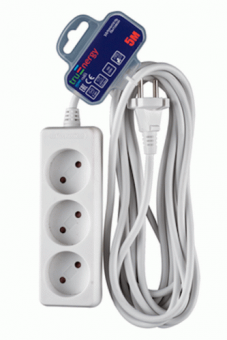 Удлинитель электрический truEnergy 3гн. 5м