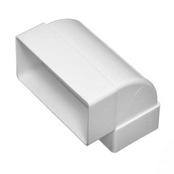 620КВП Колено плоское вертикальное прямоугольного воздуховода 60х204